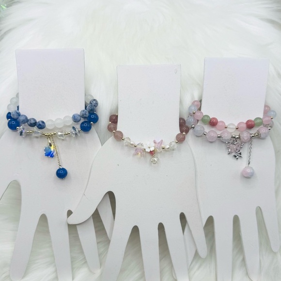 Beaded Bracelet Bundle Lot for Small Wrist Multicolored - Picture 1 of 6